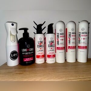 LUS Luv Ur Curls shampoo conditioner repair lot bundle of 7